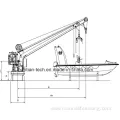 Single Arm Hydraulic Slewing Crane Life Raft Davit